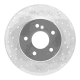 Dynamic Friction 1994-2011 Mercedes-Benz C230 Rear Left Drilled Silver Brake Rotor by Dynamic Friction Company 621-63032L