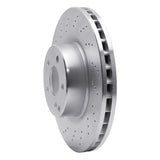 Dynamic Friction 2000-2003 Mercedes-Benz CL500 Front Drilled Silver Brake Rotor by Dynamic Friction Company 621-63033