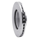 Dynamic Friction 2000-2003 Mercedes-Benz CL500 Front Drilled Silver Brake Rotor by Dynamic Friction Company 621-63033