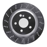 Dynamic Friction 2000-2006 Mercedes-Benz CL500 Rear Left Drilled Silver Brake Rotor by Dynamic Friction Company 621-63034L