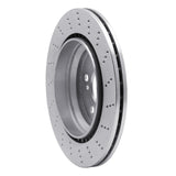 Dynamic Friction 2000-2006 Mercedes-Benz CL500 Rear Left Drilled Silver Brake Rotor by Dynamic Friction Company 621-63034L