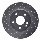 Dynamic Friction 1997-1998 Mercedes-Benz C230 Front Left Drilled Silver Brake Rotor by Dynamic Friction Company 621-63036L