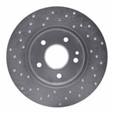 Dynamic Friction 1997-1998 Mercedes-Benz C230 Front Right Drilled Silver Brake Rotor by Dynamic Friction Company 621-63036R
