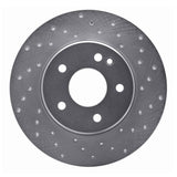 Dynamic Friction 1997-1998 Mercedes-Benz C230 Front Right Drilled Silver Brake Rotor by Dynamic Friction Company 621-63036R