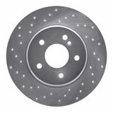 Dynamic Friction 1998-2003 Mercedes-Benz E320 Rear Left Drilled Silver Brake Rotor by Dynamic Friction Company 621-63037L