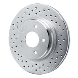 Dynamic Friction 1998-2009 Mercedes-Benz C32 AMG Rear Left Drilled Silver Brake Rotor by Dynamic Friction Company 621-63040L