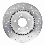 Dynamic Friction 1998-2009 Mercedes-Benz C32 AMG Rear Left Drilled Silver Brake Rotor by Dynamic Friction Company 621-63040L
