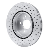 Dynamic Friction 1998-2009 Mercedes-Benz C32 AMG Rear Left Drilled Silver Brake Rotor by Dynamic Friction Company 621-63040L