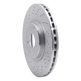 Dynamic Friction 2002-2009 Mercedes-Benz C32 AMG Front Drilled Silver Brake Rotor by Dynamic Friction Company 621-63044