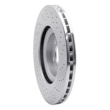 Dynamic Friction 2002-2009 Mercedes-Benz C32 AMG Front Drilled Silver Brake Rotor by Dynamic Friction Company 621-63044