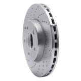 Dynamic Friction 2003-2009 Mercedes-Benz E320 Front Left Drilled Silver Brake Rotor by Dynamic Friction Company 621-63050L