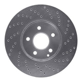 Dynamic Friction 2003-2009 Mercedes-Benz E320 Front Left Drilled Silver Brake Rotor by Dynamic Friction Company 621-63050L