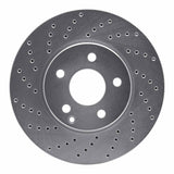 Dynamic Friction 2003-2009 Mercedes-Benz E320 Front Left Drilled Silver Brake Rotor by Dynamic Friction Company 621-63050L