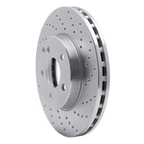 Dynamic Friction 2003-2009 Mercedes-Benz E320 Front Right Drilled Silver Brake Rotor by Dynamic Friction Company 621-63050R