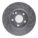 Dynamic Friction 2003-2009 Mercedes-Benz E320 Front Right Drilled Silver Brake Rotor by Dynamic Friction Company 621-63050R