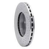 Dynamic Friction 2003-2009 Mercedes-Benz E320 Front Right Drilled Silver Brake Rotor by Dynamic Friction Company 621-63050R