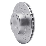 Dynamic Friction 2002-2006 Mercedes-Benz CL500 Front Drilled Silver Brake Rotor by Dynamic Friction Company 621-63054