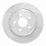 Dynamic Friction 2003-2006 Mercedes-Benz CL500 Rear Left Drilled Silver Brake Rotor by Dynamic Friction Company 621-63060L