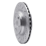 Dynamic Friction 2003-2012 Mercedes-Benz SL55 AMG Rear Drilled Silver Brake Rotor by Dynamic Friction Company 621-63061