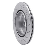 Dynamic Friction 2003-2012 Mercedes-Benz SL55 AMG Rear Drilled Silver Brake Rotor by Dynamic Friction Company 621-63061