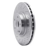 Dynamic Friction 2003-2012 Mercedes-Benz E350 Front Drilled Silver Brake Rotor by Dynamic Friction Company 621-63063