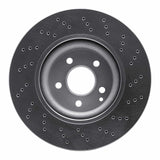 Dynamic Friction 2003-2012 Mercedes-Benz E350 Front Drilled Silver Brake Rotor by Dynamic Friction Company 621-63063