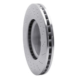 Dynamic Friction 2003-2012 Mercedes-Benz E350 Front Drilled Silver Brake Rotor by Dynamic Friction Company 621-63063