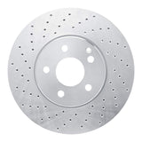 Dynamic Friction 2004-2009 Mercedes-Benz E280 (Canada) Front Left Drilled Silver Brake Rotor by Dynamic Friction Company 621-63072L