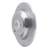 Dynamic Friction 2007-2013 Mercedes-Benz CL550 Rear Left Drilled Silver Brake Rotor by Dynamic Friction Company 621-63078L