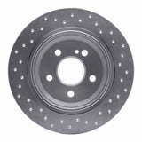 Dynamic Friction 2007-2013 Mercedes-Benz CL550 Rear Left Drilled Silver Brake Rotor by Dynamic Friction Company 621-63078L