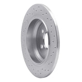 Dynamic Friction 2007-2013 Mercedes-Benz CL550 Rear Left Drilled Silver Brake Rotor by Dynamic Friction Company 621-63078L