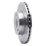 Dynamic Friction 2008-2015 Mercedes-Benz C200 (Mexico) Front Drilled Silver Brake Rotor by Dynamic Friction Company 621-63084