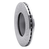 Dynamic Friction 2008-2015 Mercedes-Benz C200 (Mexico) Front Drilled Silver Brake Rotor by Dynamic Friction Company 621-63084