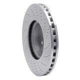 Dynamic Friction 2008-2020 Mercedes-Benz C300 Sedan Front Drilled Silver Brake Rotor by Dynamic Friction Company 621-63085