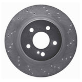 Dynamic Friction 2008-2017 Mercedes-Benz C250 Rear Right Drilled Silver Brake Rotor by Dynamic Friction Company 621-63089R