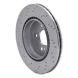 Dynamic Friction 2008-2017 Mercedes-Benz C250 Rear Right Drilled Silver Brake Rotor by Dynamic Friction Company 621-63089R
