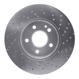 Dynamic Friction 2012-2017 Mercedes-Benz A180 (Mexico) Front Drilled Silver Brake Rotor by Dynamic Friction Company 621-63120