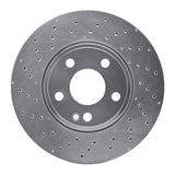 Dynamic Friction 2012-2017 Mercedes-Benz A180 (Mexico) Front Drilled Silver Brake Rotor by Dynamic Friction Company 621-63120