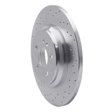Dynamic Friction 2000-2005 Mercedes-Benz ML430 Rear Right Drilled Silver Brake Rotor by Dynamic Friction Company 621-63125R
