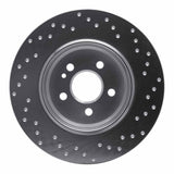 Dynamic Friction 2000-2005 Mercedes-Benz ML430 Rear Right Drilled Silver Brake Rotor by Dynamic Friction Company 621-63125R