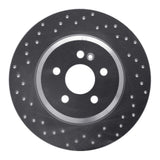 Dynamic Friction 2000-2005 Mercedes-Benz ML430 Rear Right Drilled Silver Brake Rotor by Dynamic Friction Company 621-63125R