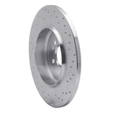 Dynamic Friction 2000-2005 Mercedes-Benz ML430 Rear Right Drilled Silver Brake Rotor by Dynamic Friction Company 621-63125R