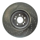 Dynamic Friction 2007-2009 Mercedes-Benz GL320 Front Right Drilled Silver Brake Rotor by Dynamic Friction Company 621-63136R