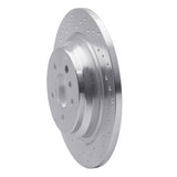 Dynamic Friction 2012-2018 Mercedes-Benz GLE300D Rear Left Drilled Silver Brake Rotor by Dynamic Friction Company 621-63143L