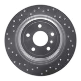 Dynamic Friction 2012-2018 Mercedes-Benz GLE300D Rear Left Drilled Silver Brake Rotor by Dynamic Friction Company 621-63143L