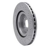 Dynamic Friction 2013-2019 Mercedes-Benz GL350 Front Left Drilled Silver Brake Rotor by Dynamic Friction Company 621-63146L