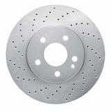 Dynamic Friction 2016-2021 Mercedes-Benz Metris Front Left Drilled Silver Brake Rotor by Dynamic Friction Company 621-63158L