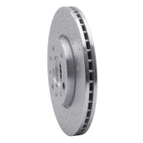 Dynamic Friction 2003-2011 Saab 9-3 Front Right Drilled Silver Brake Rotor by Dynamic Friction Company 621-65015R