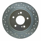Dynamic Friction 1984-1988 Nissan 200SX Rear Right Drilled Silver Brake Rotor by Dynamic Friction Company 621-67018R