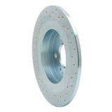 Dynamic Friction 1984-1988 Nissan 200SX Rear Right Drilled Silver Brake Rotor by Dynamic Friction Company 621-67018R
